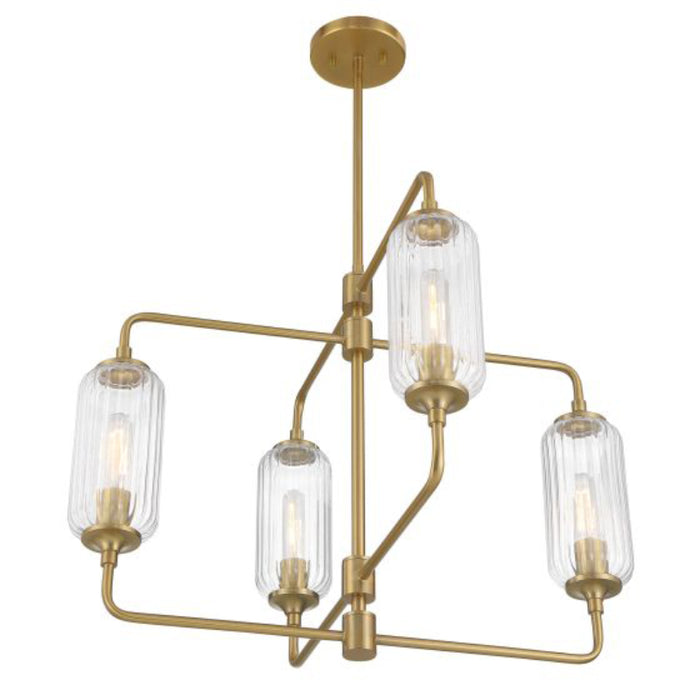 Savoy House 1-3025-4 Holton 4-lt 26" Chandelier - Warm Brass