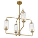 Savoy House 1-3025-4 Holton 4-lt 26" Chandelier - Warm Brass