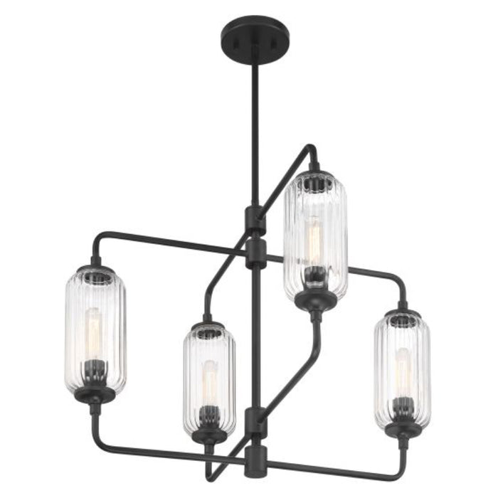 Savoy House 1-3025-4 Holton 4-lt 26" Chandelier - Matte Black