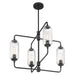 Savoy House 1-3025-4 Holton 4-lt 26" Chandelier - Matte Black