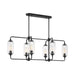 Savoy House 1-3026-6 Holton 6-lt 42" Linear Chandelier - Matte Black