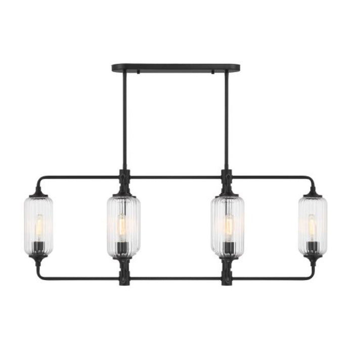 Savoy House 1-3026-6 Holton 6-lt 42" Linear Chandelier - Matte Black