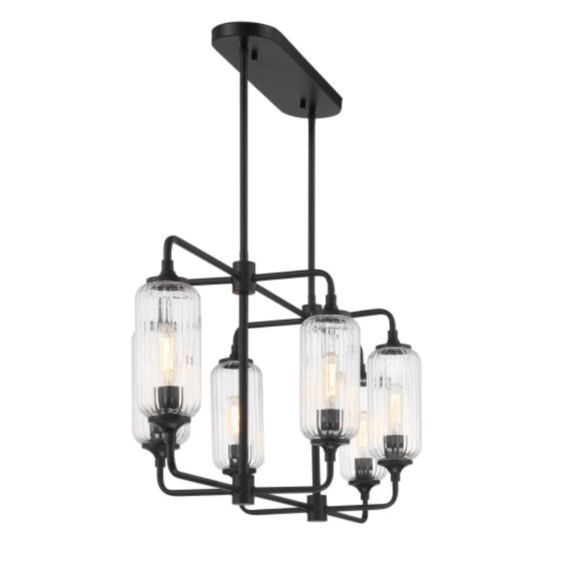Savoy House 1-3026-6 Holton 6-lt 42" Linear Chandelier - Matte Black