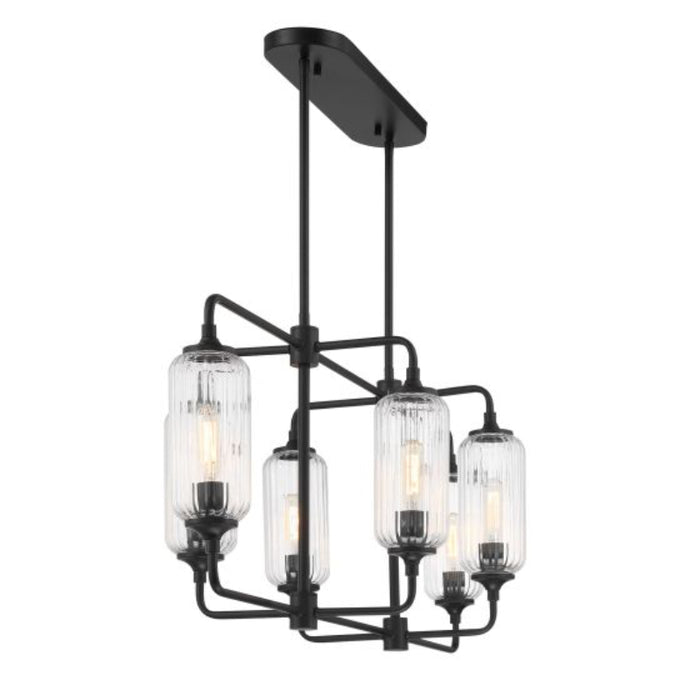 Savoy House 1-3026-6 Holton 6-lt 42" Linear Chandelier - Matte Black