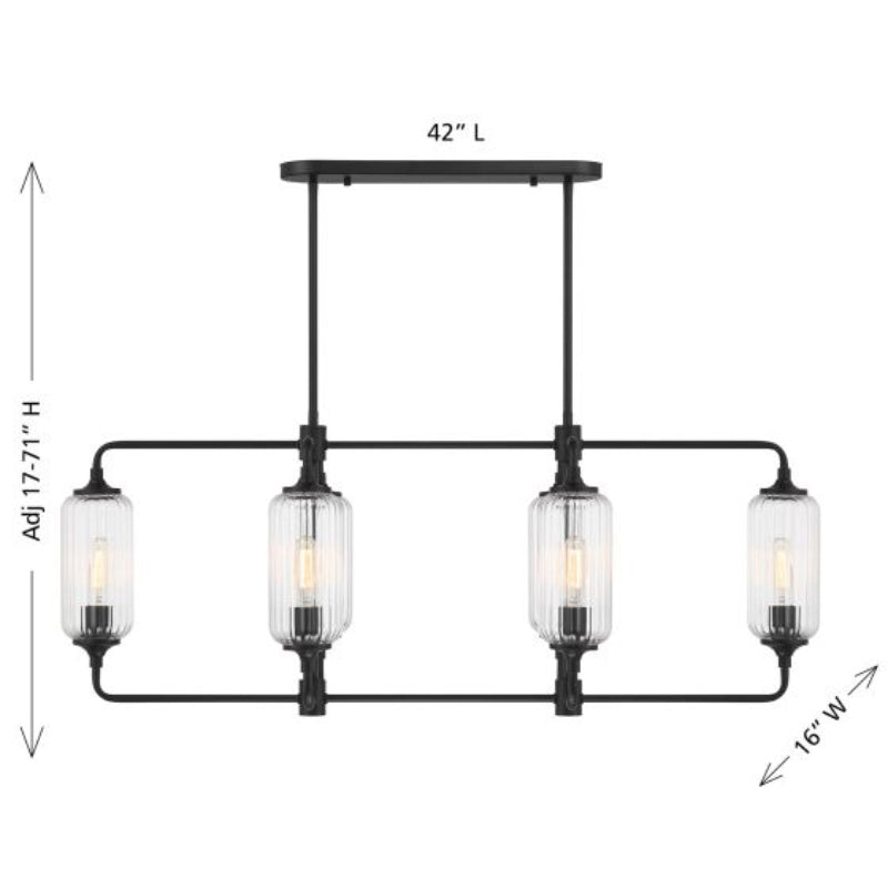 Savoy House 1-3026-6 Holton 6-lt 42" Linear Chandelier