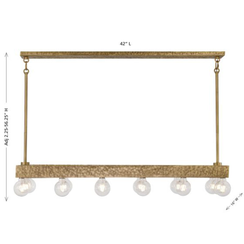 Savoy House 1-3128-14 Etereo 14-lt 42" Linear Chandelier