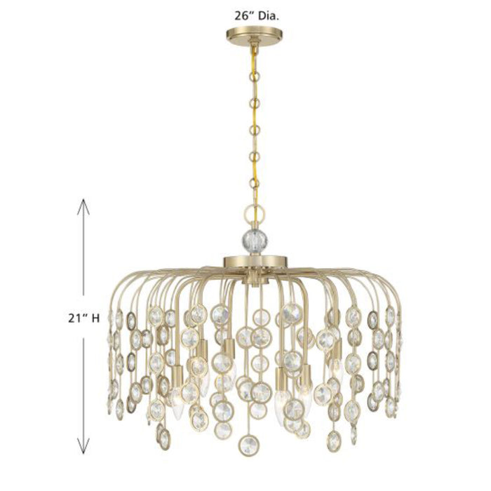 Savoy House 1-3598-6 Irina 6-lt 26" Chandelier