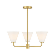 Savoy House 1-4013-3 Blair 3-lt 24" Chandelier - Warm Brass