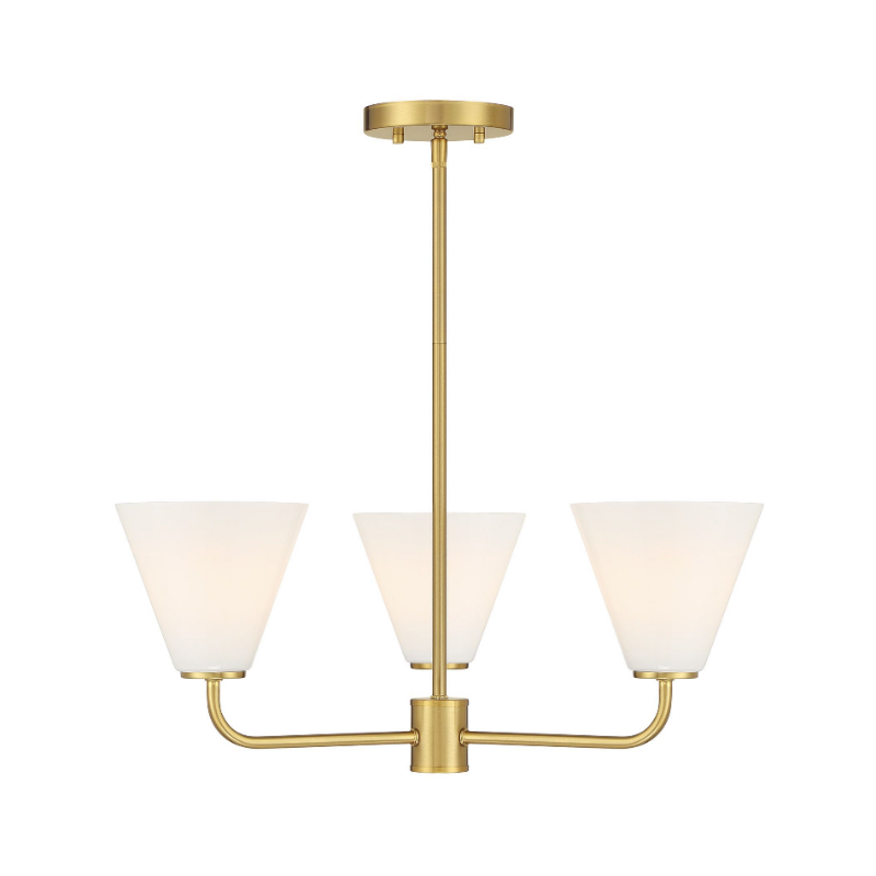 Savoy House 1-4013-3 Blair 3-lt 24" Chandelier - Warm Brass