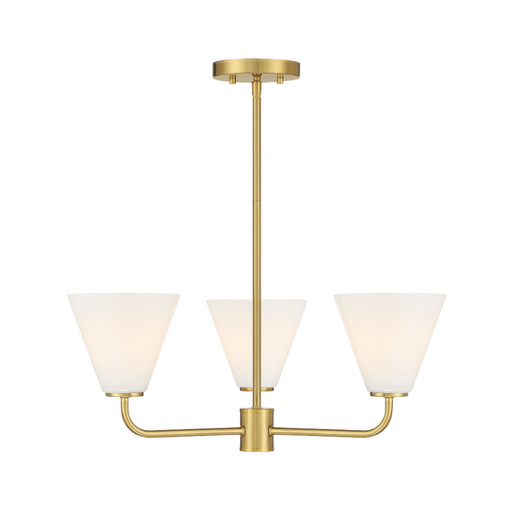 Savoy House 1-4013-3 Blair 3-lt 24" Chandelier - Warm Brass