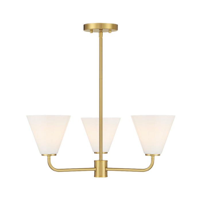 Savoy House 1-4013-3 Blair 3-lt 24" Chandelier - Warm Brass
