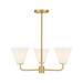 Savoy House 1-4013-3 Blair 3-lt 24" Chandelier - Warm Brass