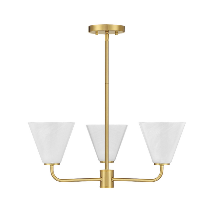Savoy House 1-4013-3 Blair 3-lt 24" Chandelier - Warm Brass