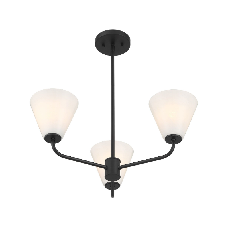 Savoy House 1-4013-3 Blair 3-lt 24" Chandelier - Matte Black
