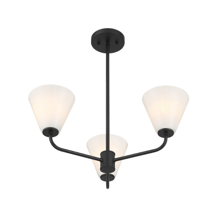 Savoy House 1-4013-3 Blair 3-lt 24" Chandelier - Matte Black