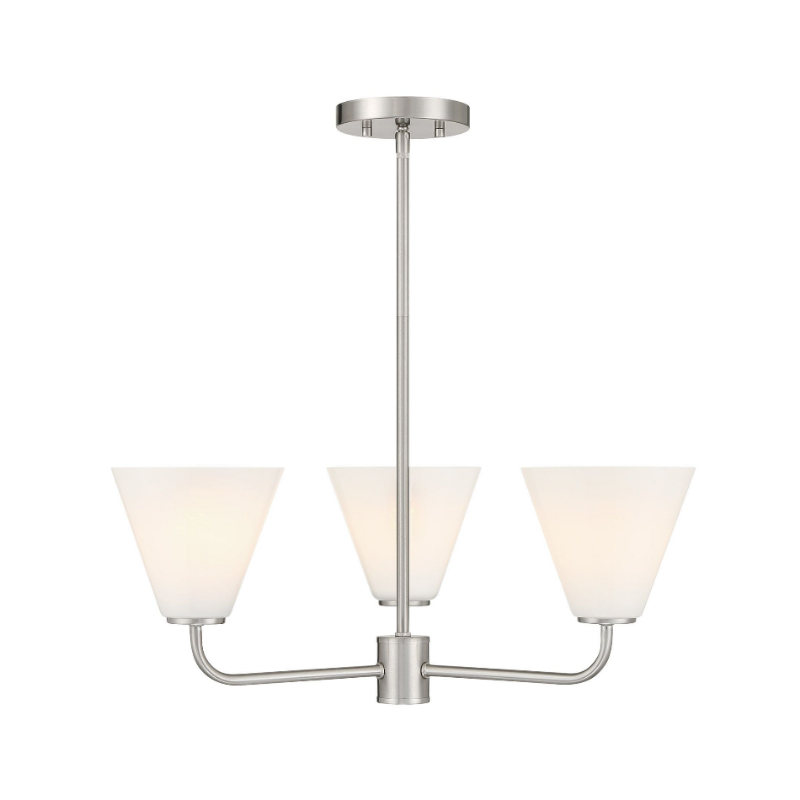 Savoy House 1-4013-3 Blair 3-lt 24" Chandelier - Satin Nickel
