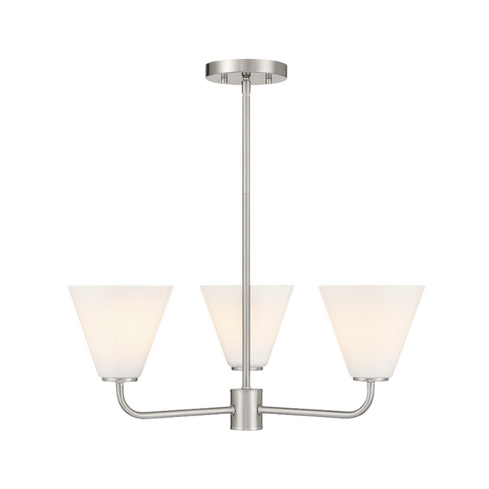 Savoy House 1-4013-3 Blair 3-lt 24" Chandelier - Satin Nickel