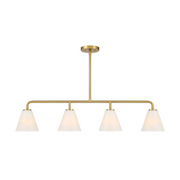 Savoy House 1-4014-4 Blair 4-lt 40" Linear Chandelier - Warm Brass
