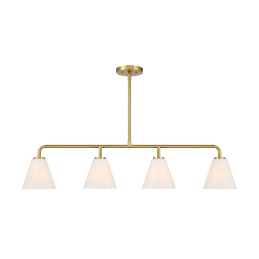 Savoy House 1-4014-4 Blair 4-lt 40" Linear Chandelier - Warm Brass
