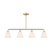 Savoy House 1-4014-4 Blair 4-lt 40" Linear Chandelier - Warm Brass