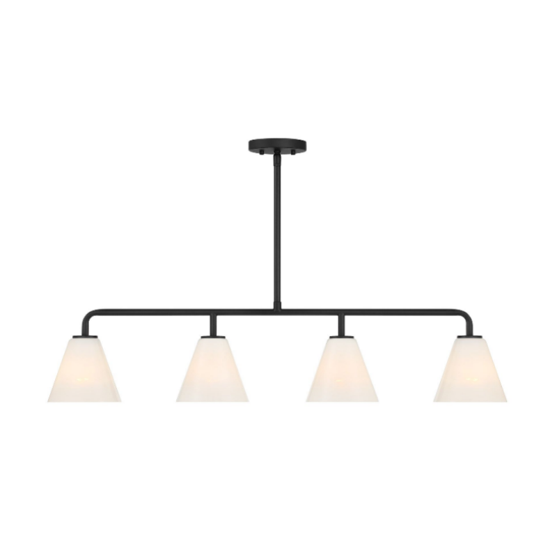 Savoy House 1-4014-4 Blair 4-lt 40" Linear Chandelier - Matte Black