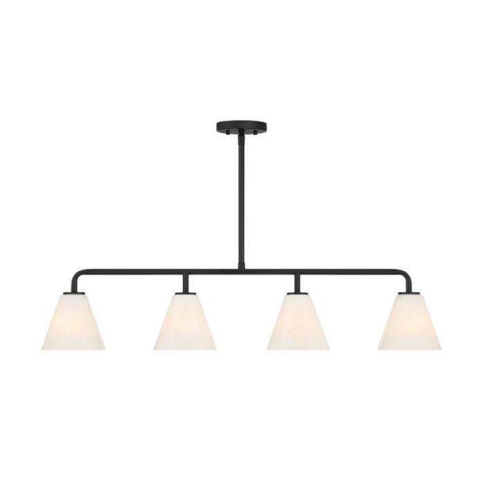 Savoy House 1-4014-4 Blair 4-lt 40" Linear Chandelier - Matte Black