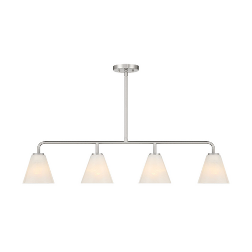 Savoy House 1-4014-4 Blair 4-lt 40" Linear Chandelier - Satin Nickel