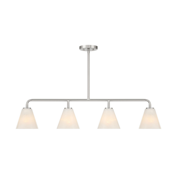 Savoy House 1-4014-4 Blair 4-lt 40" Linear Chandelier - Satin Nickel