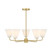 Savoy House 1-4015-5 Blair 5-lt 30" Chandelier - Warm Brass