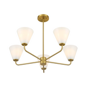 Savoy House 1-4015-5 Blair 5-lt 30" Chandelier - Warm Brass
