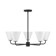 Savoy House 1-4015-5 Blair 5-lt 30" Chandelier - Matte Black