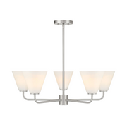 Savoy House 1-4015-5 Blair 5-lt 30" Chandelier - Satin Nickel