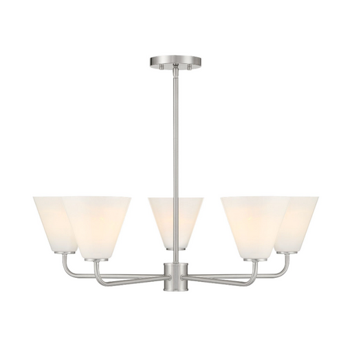 Savoy House 1-4015-5 Blair 5-lt 30" Chandelier - Satin Nickel