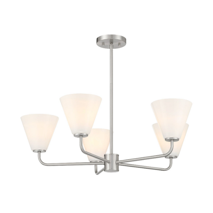 Savoy House 1-4015-5 Blair 5-lt 30" Chandelier - Satin Nickel