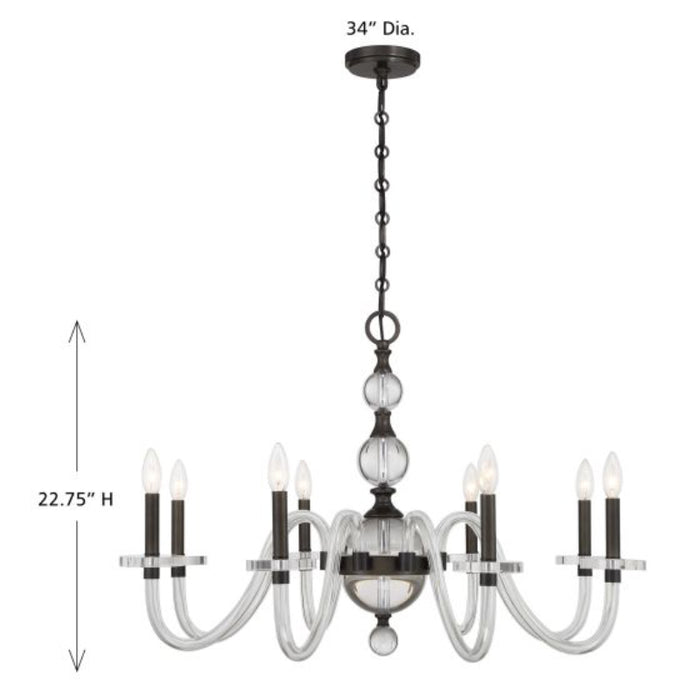 Savoy House 1-4278-8 Aragon 8-lt 34" Chandelier