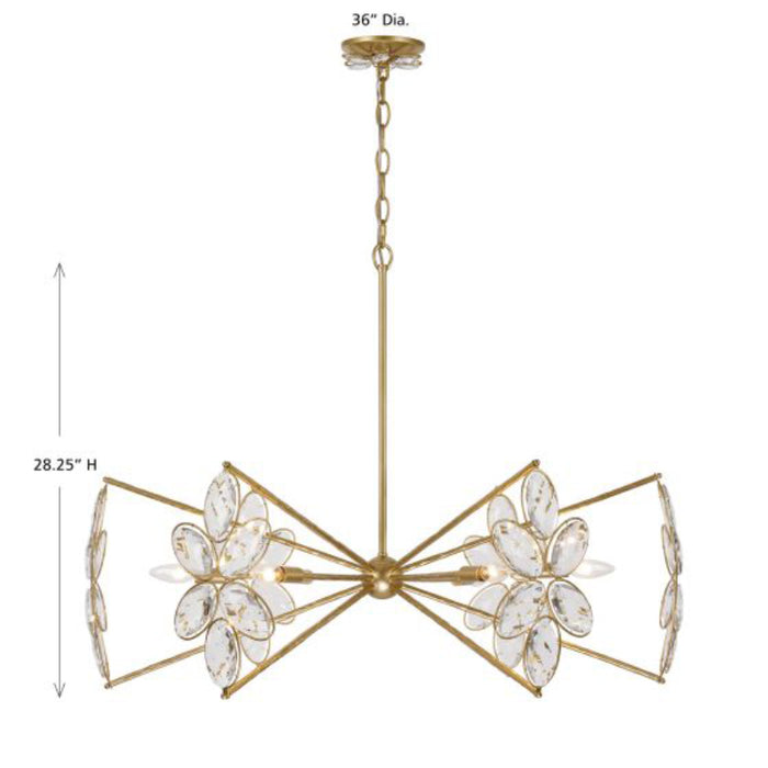 Savoy House 1-4529-6 Marbella 6-lt 36" Chandelier