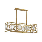 Savoy House 1-5066-8 Balfour 8-lt 44" Linear Chandelier - Warm Brass