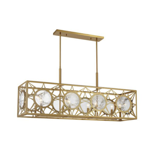 Savoy House 1-5066-8 Balfour 8-lt 44" Linear Chandelier - Warm Brass