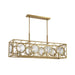 Savoy House 1-5066-8 Balfour 8-lt 44" Linear Chandelier - Warm Brass