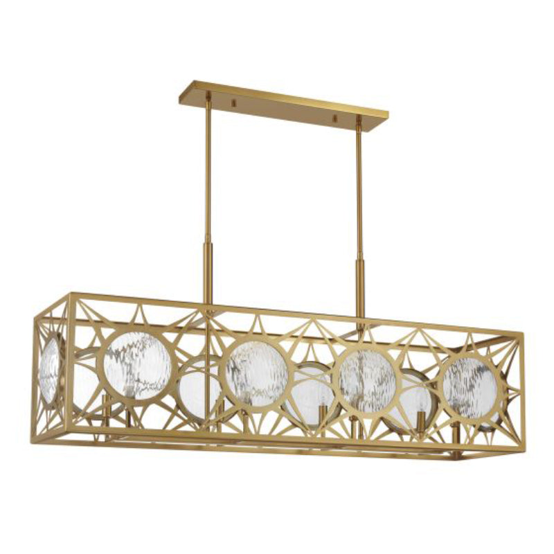 Savoy House 1-5066-8 Balfour 8-lt 44" Linear Chandelier - Warm Brass