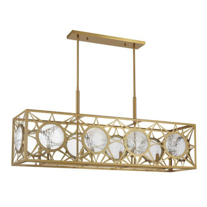 Savoy House 1-5066-8 Balfour 8-lt 44" Linear Chandelier - Warm Brass