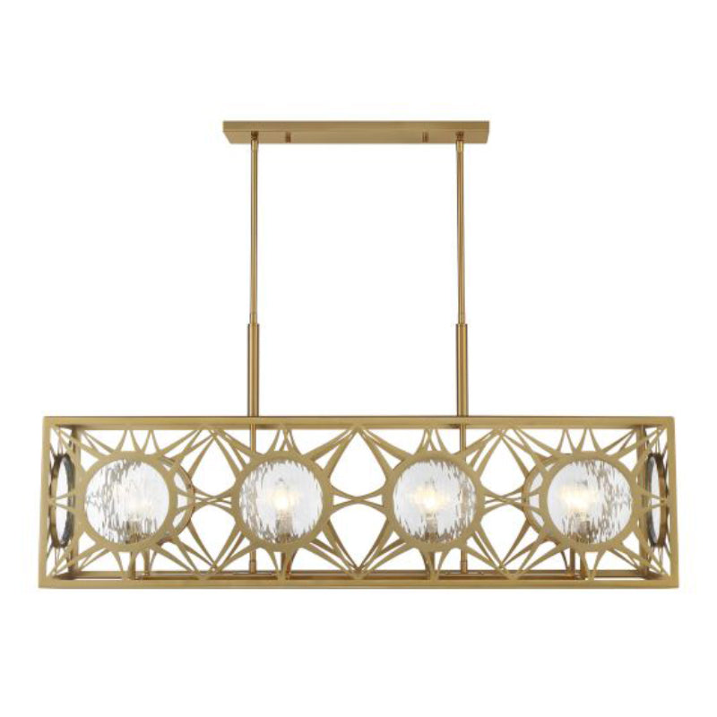 Savoy House 1-5066-8 Balfour 8-lt 44" Linear Chandelier - Warm Brass