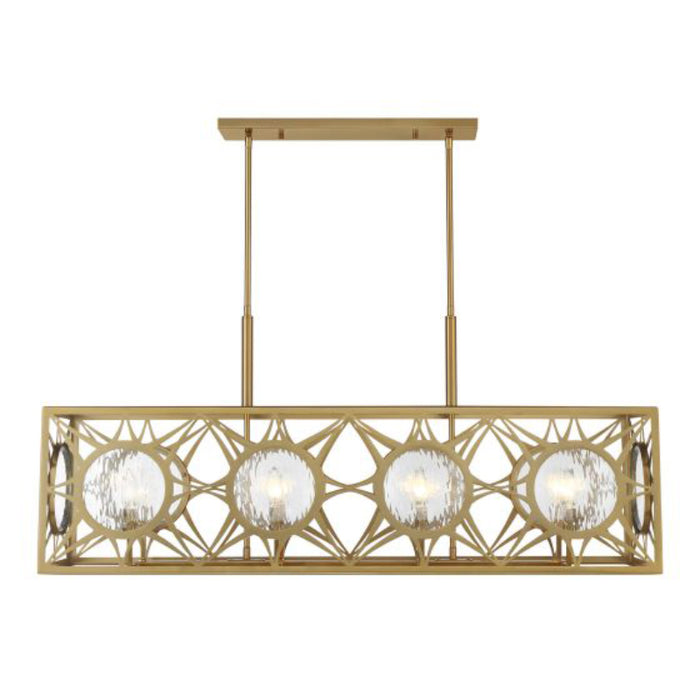 Savoy House 1-5066-8 Balfour 8-lt 44" Linear Chandelier - Warm Brass