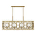 Savoy House 1-5066-8 Balfour 8-lt 44" Linear Chandelier - Warm Brass
