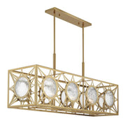 Savoy House 1-5066-8 Balfour 8-lt 44" Linear Chandelier - Warm Brass