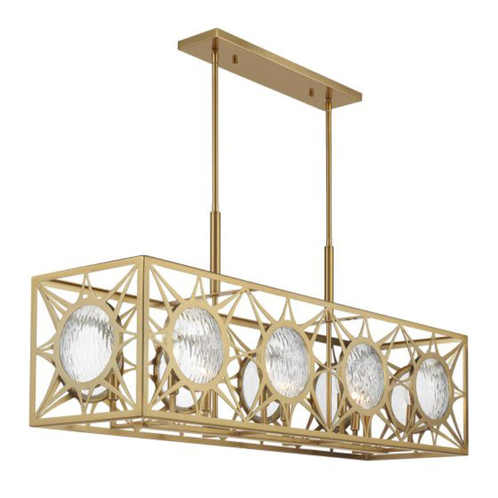 Savoy House 1-5066-8 Balfour 8-lt 44" Linear Chandelier - Warm Brass