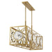 Savoy House 1-5066-8 Balfour 8-lt 44" Linear Chandelier - Warm Brass