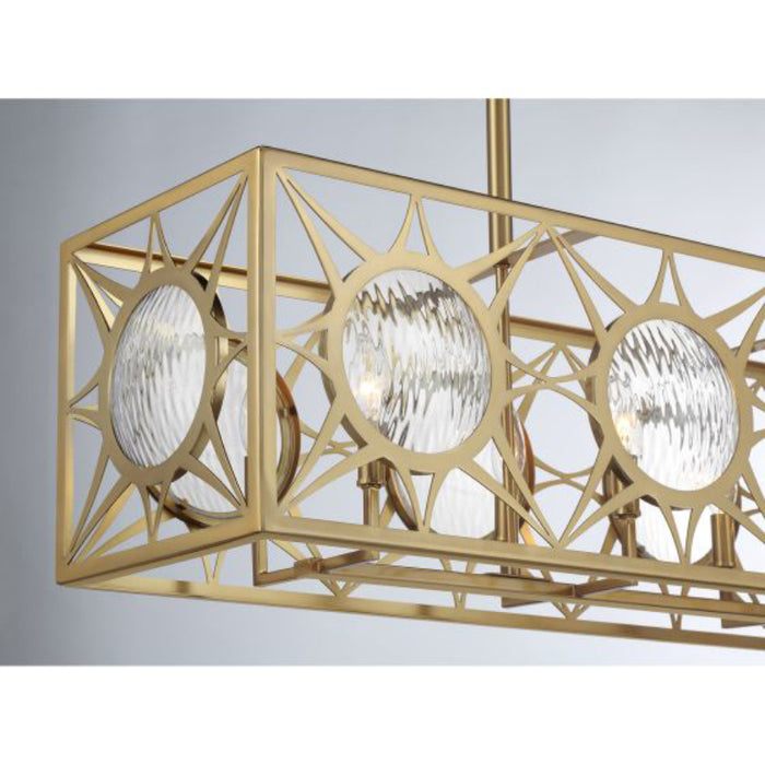 Savoy House 1-5066-8 Balfour 8-lt 44" Linear Chandelier - Warm Brass