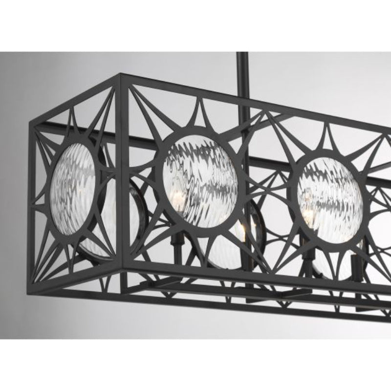 Savoy House 1-5066-8 Balfour 8-lt 44" Linear Chandelier - Matte Black
