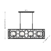 Savoy House 1-5066-8 Balfour 8-lt 44" Linear Chandelier